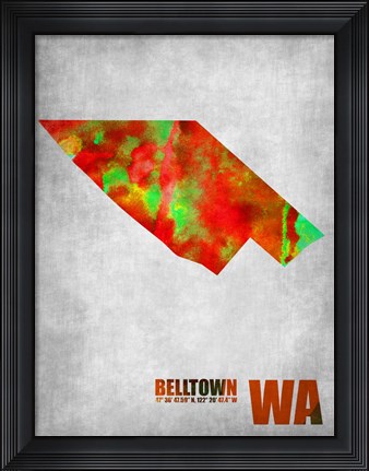 Framed Belltown Washington Print