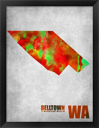 Framed Belltown Washington Print