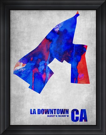 Framed Downtown Los Angeles California Print