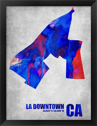 Framed Downtown Los Angeles California Print