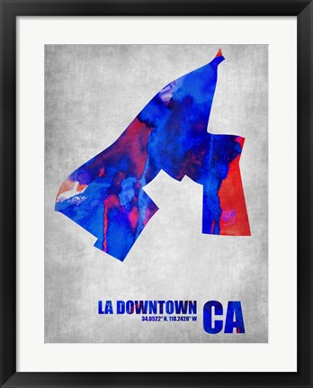 Framed Downtown Los Angeles California Print