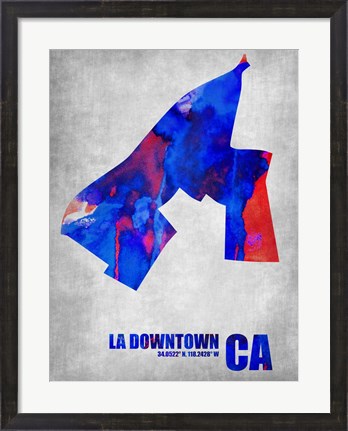 Framed Downtown Los Angeles California Print
