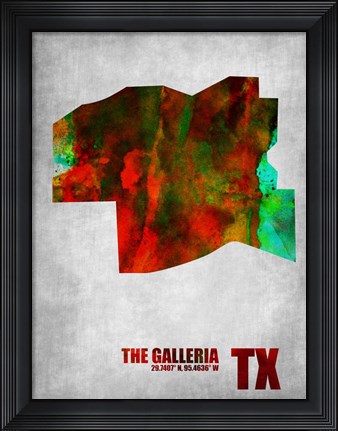 Framed Galleria Texas Print