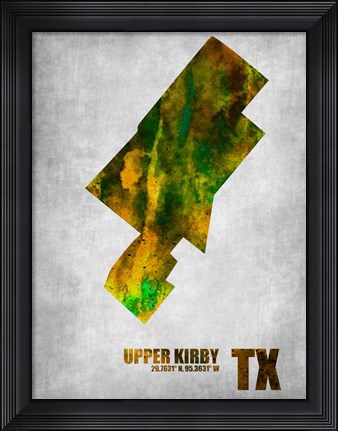 Framed Upper Kirby Texas Print