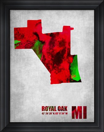 Framed Royal Oak Michigan Print