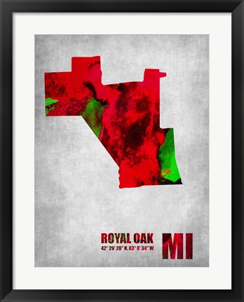 Framed Royal Oak Michigan Print