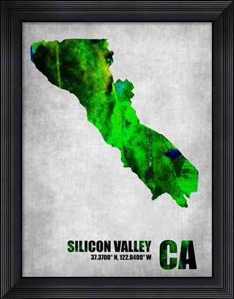 Framed Silicon Valley California Print