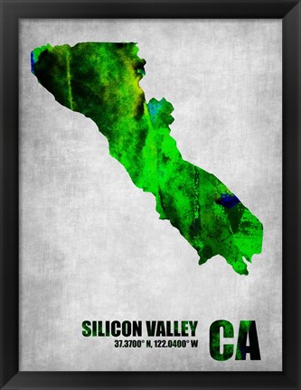 Framed Silicon Valley California Print