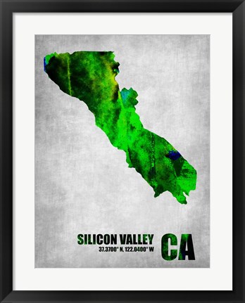 Framed Silicon Valley California Print