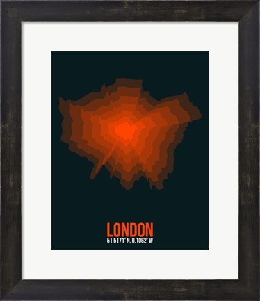 Framed London Radiant Map 3 Print