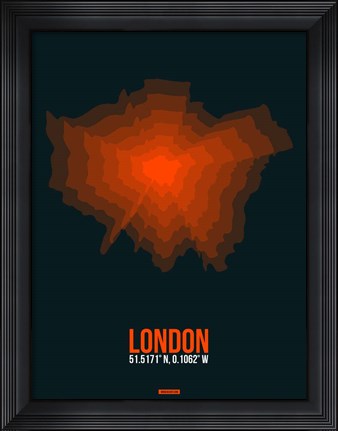 Framed London Radiant Map 3 Print