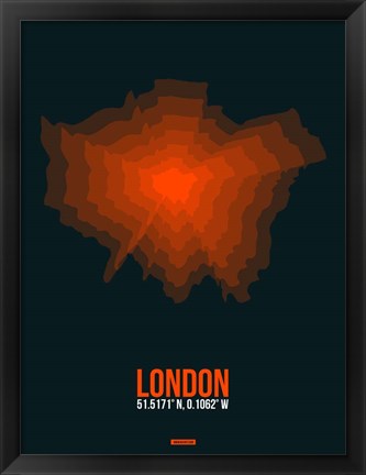 Framed London Radiant Map 3 Print