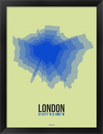 Framed London Radiant Map 4 Print