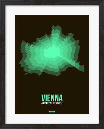 Framed Vienna Radiant Map 2 Print