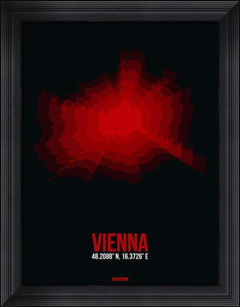 Framed Vienna Radiant Map 3 Print