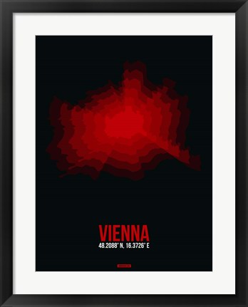 Framed Vienna Radiant Map 3 Print