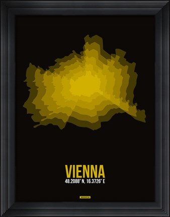 Framed Vienna Radiant Map 4 Print