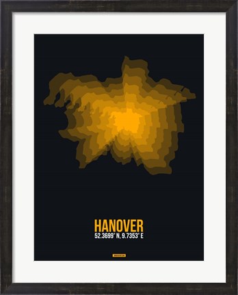 Framed Hanover Radiant Map 1 Print
