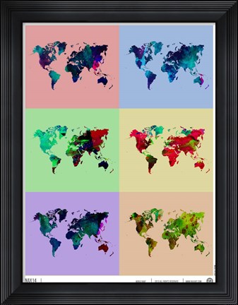 Framed World Map Print