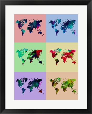 Framed World Map Print