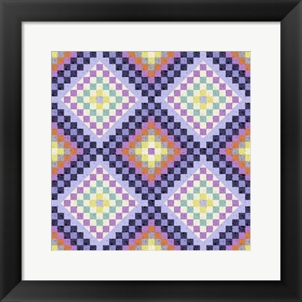 Framed Vintage Geo I Print