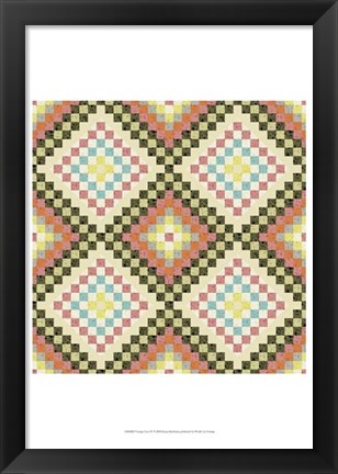 Framed Vintage Geo IV Print