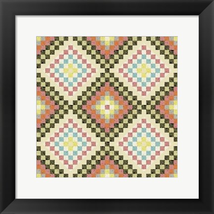 Framed Vintage Geo IV Print