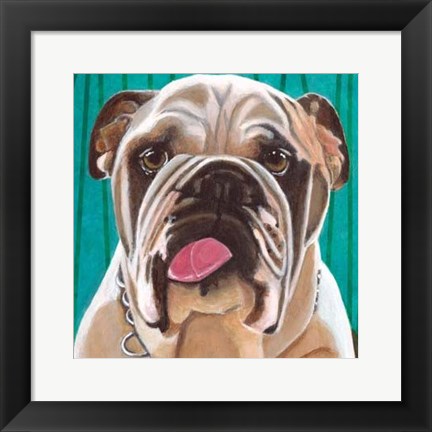Framed Dlynn&#39;s Dogs - Bosco Print