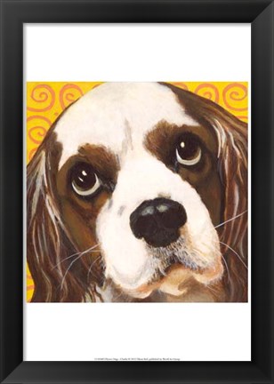 Framed Dlynn&#39;s Dogs - Charlie Print