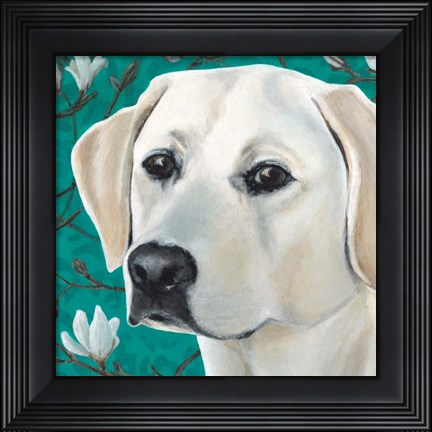 Framed Dlynn&#39;s Dogs - Magnolia Print