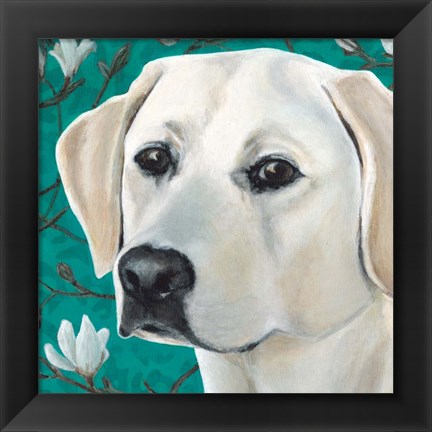 Framed Dlynn&#39;s Dogs - Magnolia Print