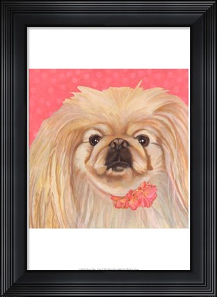 Framed Dlynn&#39;s Dogs - Pinky Print
