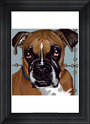 Framed Dlynn&#39;s Dogs - Rocco Print