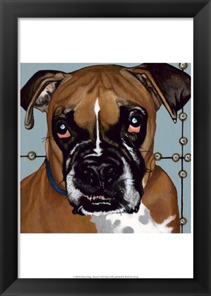 Framed Dlynn&#39;s Dogs - Rocco Print