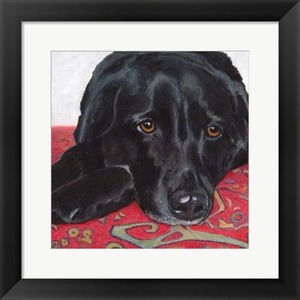 Framed Dlynn&#39;s Dogs - Tallulah Print