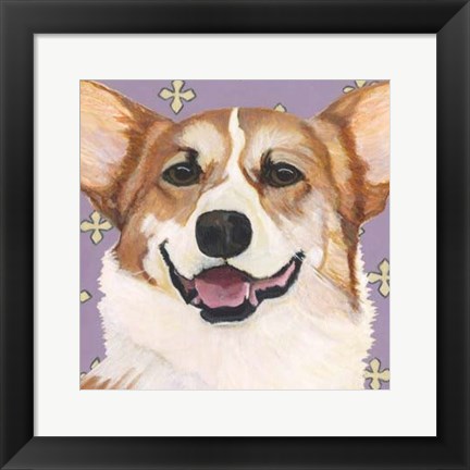 Framed Dlynn&#39;s Dogs - Teddy Print