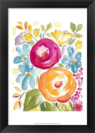 Framed Flower Delight I Print