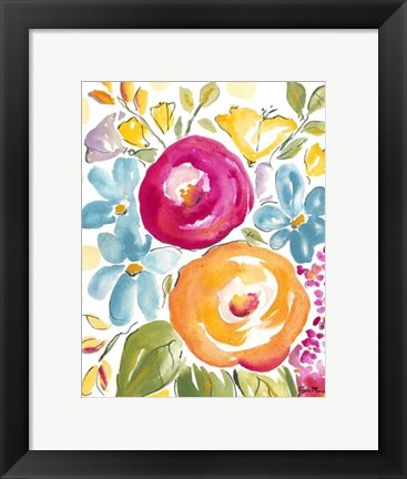 Framed Flower Delight I Print