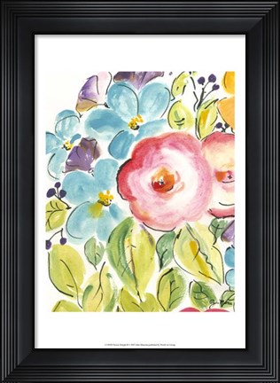 Framed Flower Delight II Print