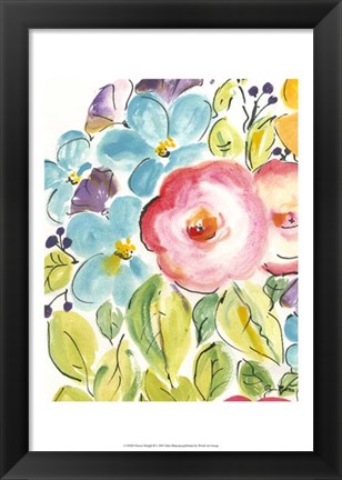 Framed Flower Delight II Print