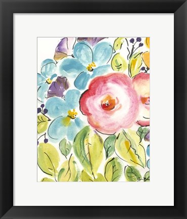 Framed Flower Delight II Print