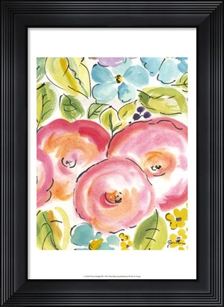 Framed Flower Delight III Print