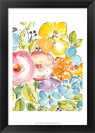 Framed Flower Delight IV Print