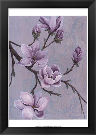 Framed Branches of Magnolia II Print