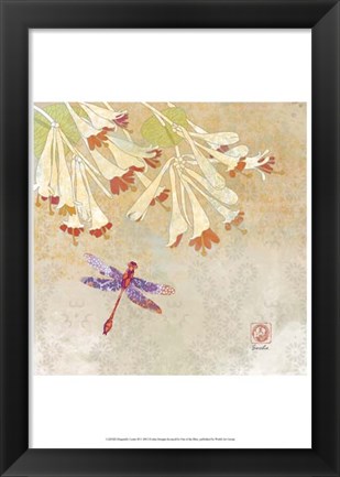 Framed Dragonfly Lustre II Print