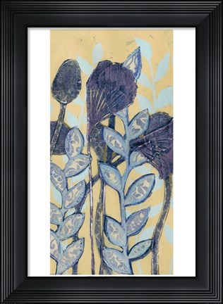 Framed Chromatic Floral Mix I Print