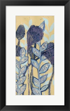 Framed Chromatic Floral Mix I Print