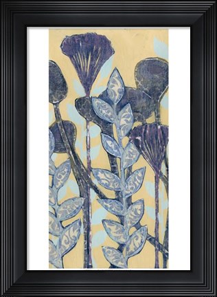 Framed Chromatic Floral Mix II Print