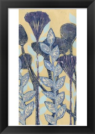 Framed Chromatic Floral Mix II Print