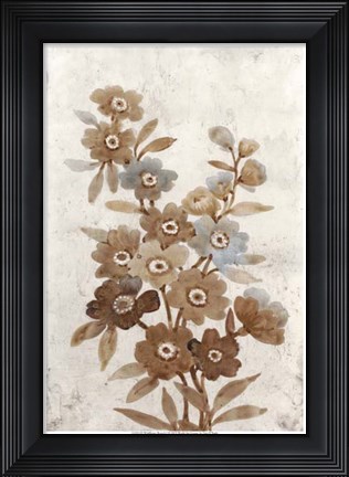 Framed Wildflower Branch I Print
